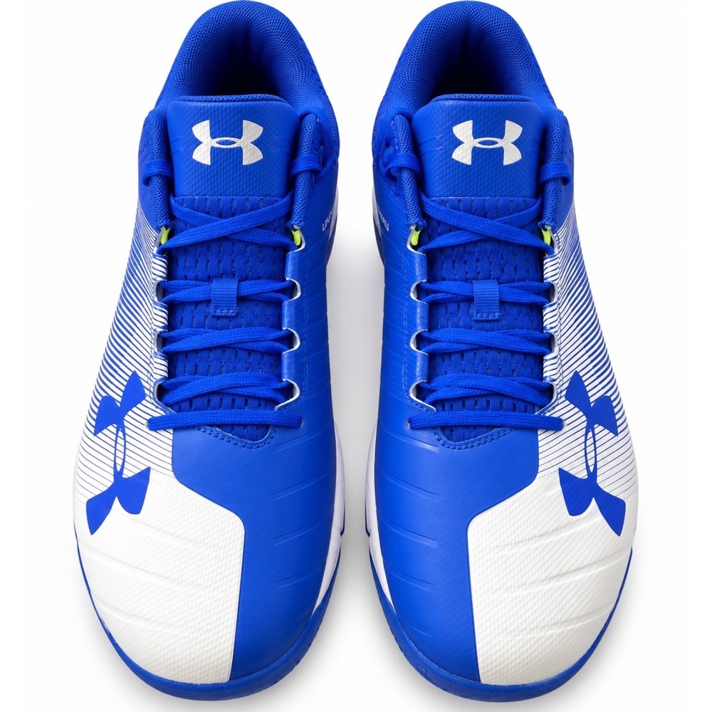 Under Armour Yard Low Trainer Royal Blue White Baseball Shoes 3000356-401 Mens14